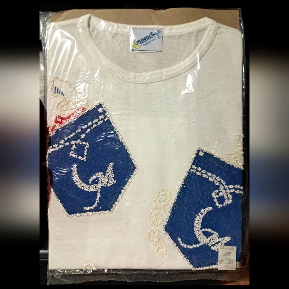 White and Blue Women's Blouse